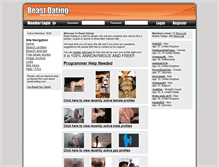 Tablet Screenshot of beast-dating.com